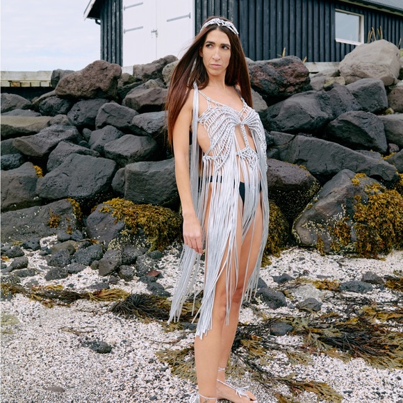 Handmade Macramé Rope Dress Original GoodVibeGoda Design - Picture 6 of 16